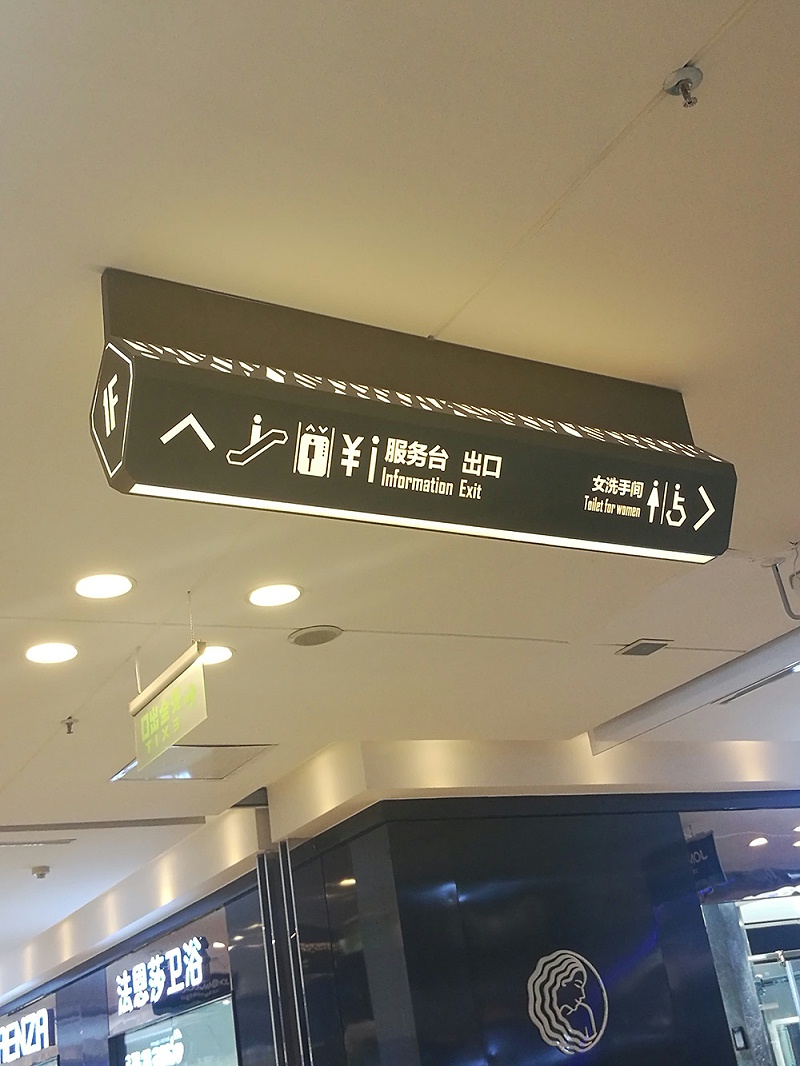 商場(chǎng)吊牌燈箱
