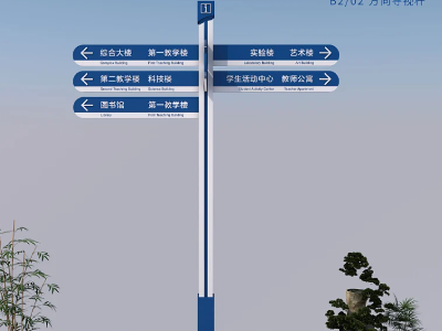 學(xué)校導(dǎo)視標(biāo)識系統(tǒng)設(shè)計(jì)制作
